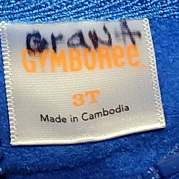 Gymboree blue crab hooded sweatshirt 3T - Picture 2 of 2